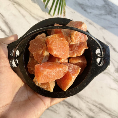 Orange Calcite Raw Stone | Clears Stagnant Energies & Promotes Spiritual Growth