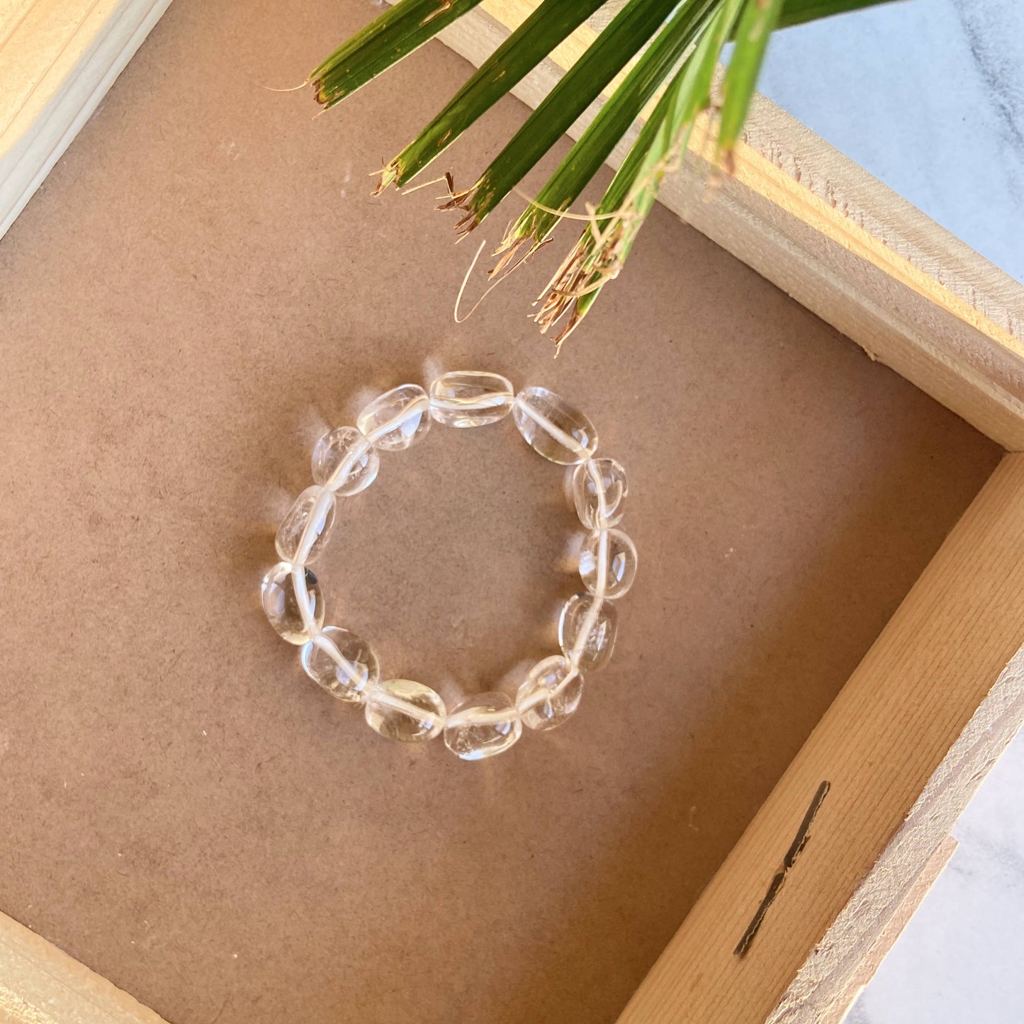 Clear Quartz Tumble Bracelet