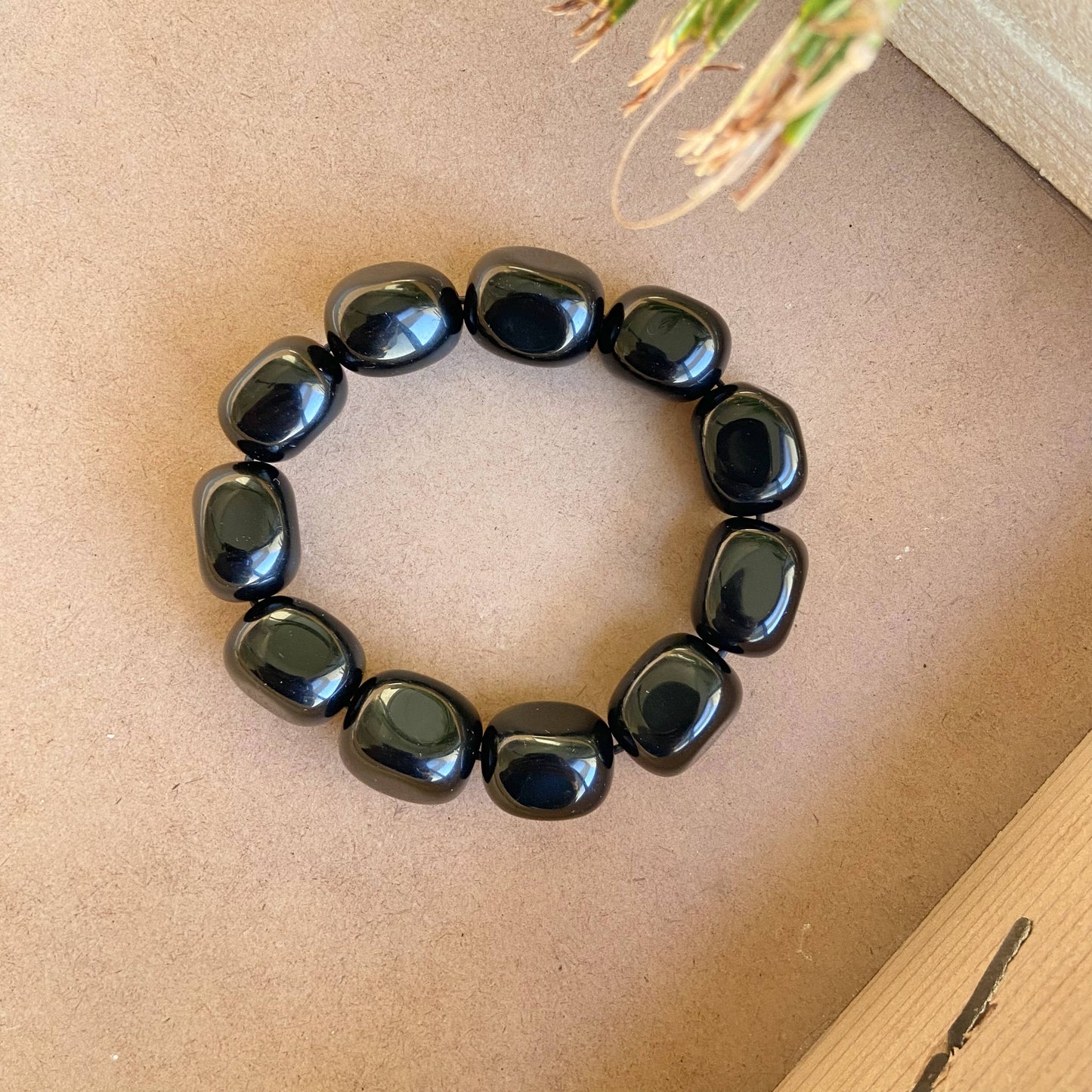 Black Onyx Tumble Bracelet