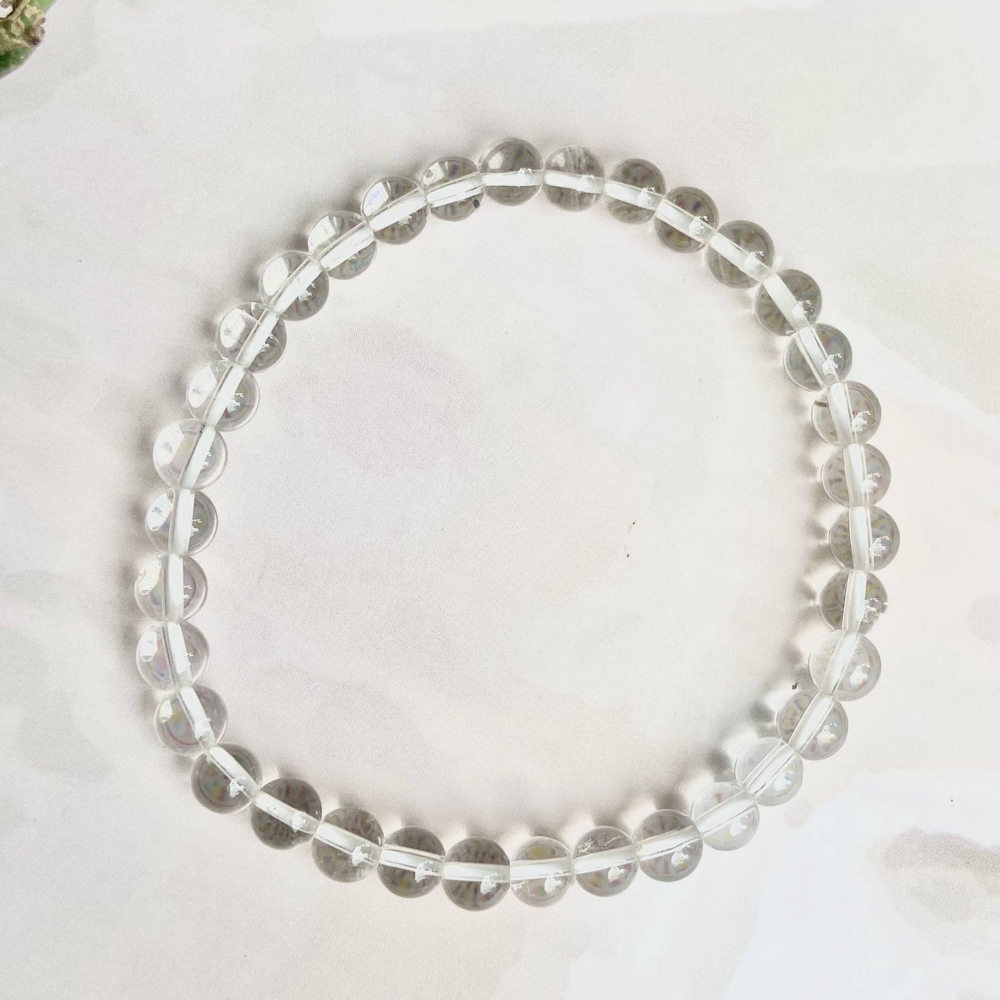 Clear Quartz Beads Bracelet  - 6mm | Master Healing Crystal