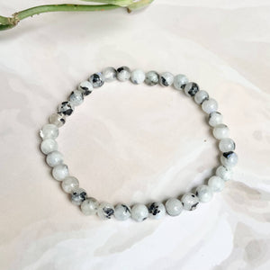 Rainbow moonstone - 6mm | | Cultivates Compassion & empathy