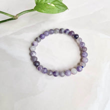 Load image into Gallery viewer, Lepidolite Bead Bracelet - 6mm | Clear Blockages of Heart Chakra &amp; Third eye Chakra
