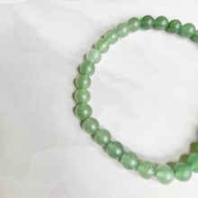 Load image into Gallery viewer, Green Aventurine Bead Bracelet - 6mm | Stone of Abundance &amp; Prosperity
