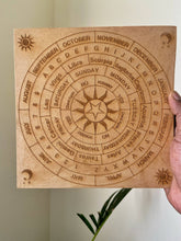 Load image into Gallery viewer, Altar Tile | Pendulum Tool carved with Month | Week | Zodiac
