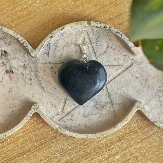 Black Obsidian Heart Pendant