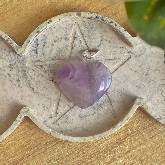 Amethyst Heart Pendant