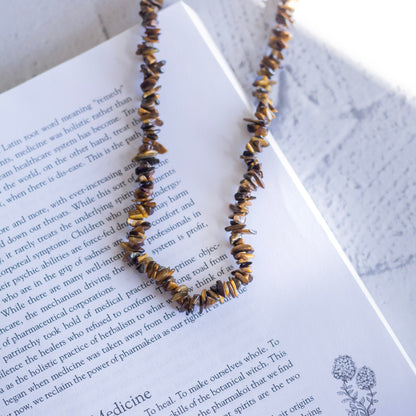 Tiger's eye Chips Necklace