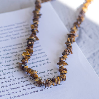 Tiger's eye Chips Necklace