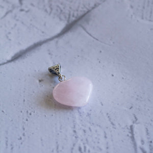Rose Quartz Heart Pendant