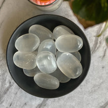 Load image into Gallery viewer, Selenite Palm Stone | Cleansing &amp; Purification | Crown Chakra
