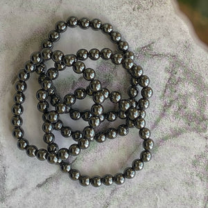 Hematite Bead Bracelet | Protection & Grounding