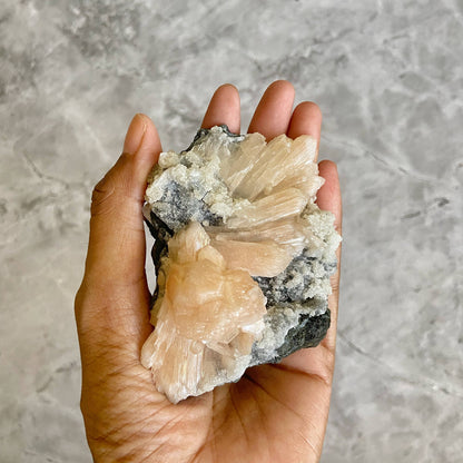 Apophyllite with Stilbite - 170 Gm