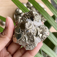Load image into Gallery viewer, Pyrite Cluster with inclusion of quartz - 162 Gm
