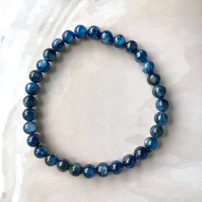 Kyanite Bead Bracelet - 6mm