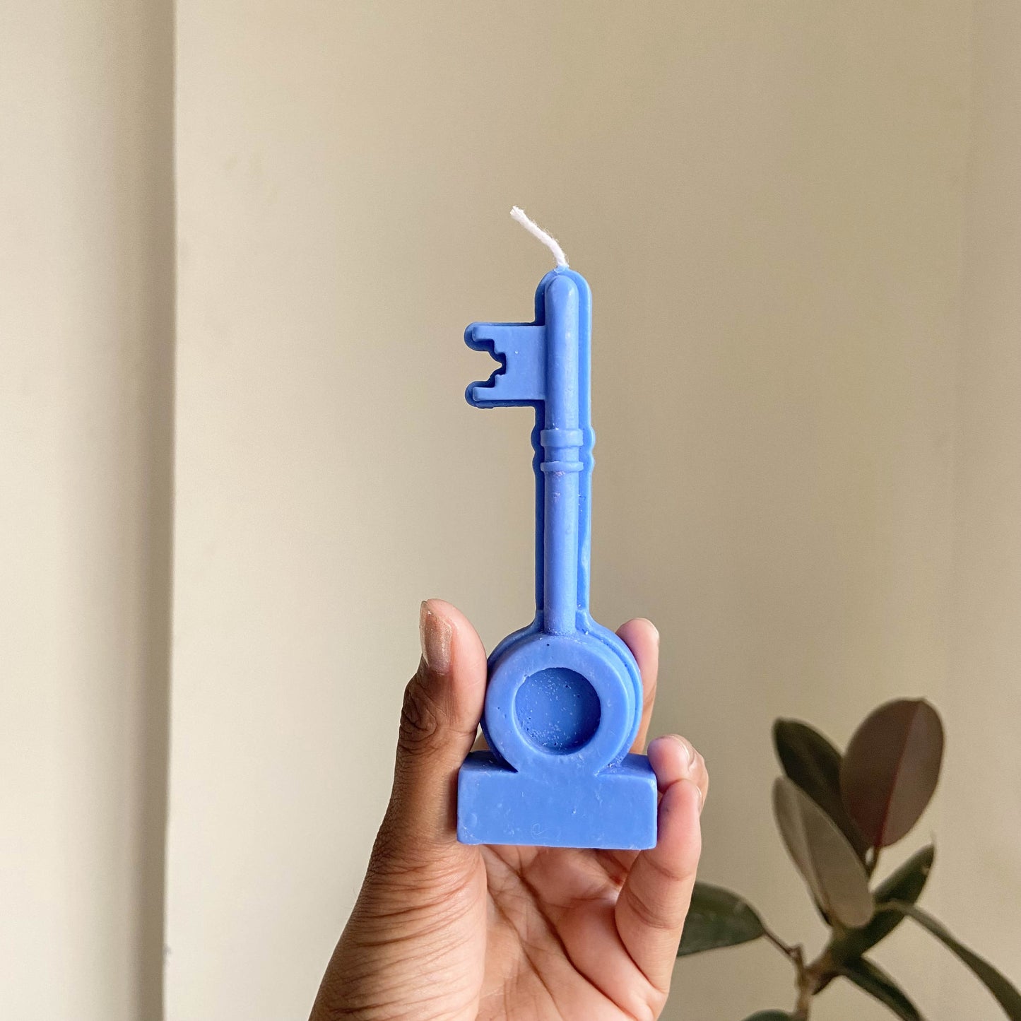 Blue Key Candle
