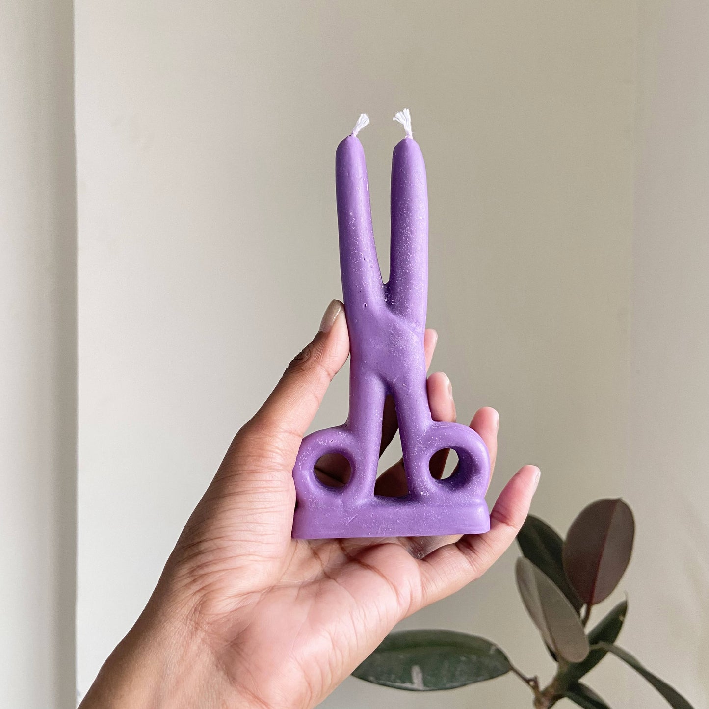 Purple Scissor Candle | Soy Wax