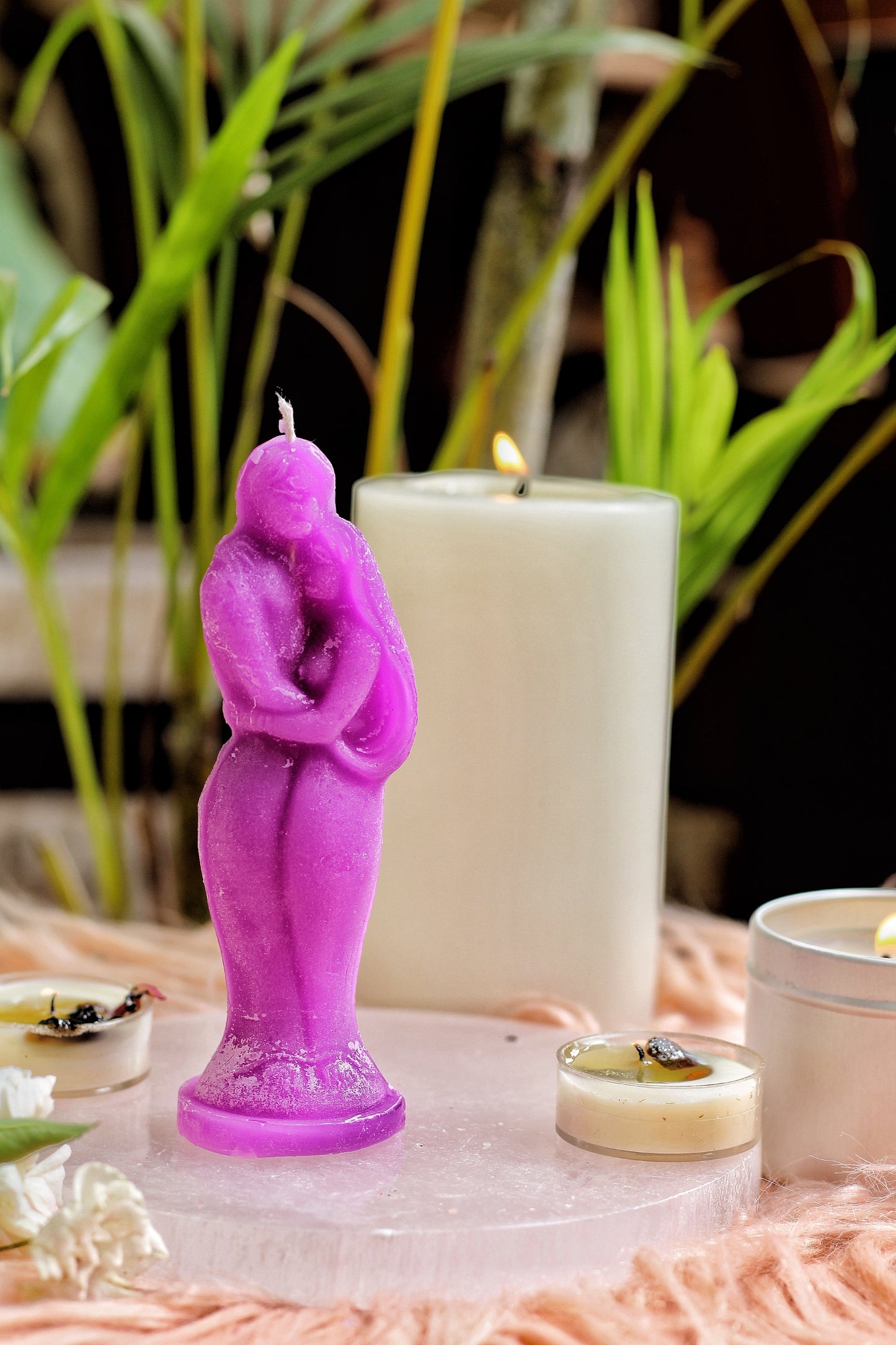 Purple Couple Candle