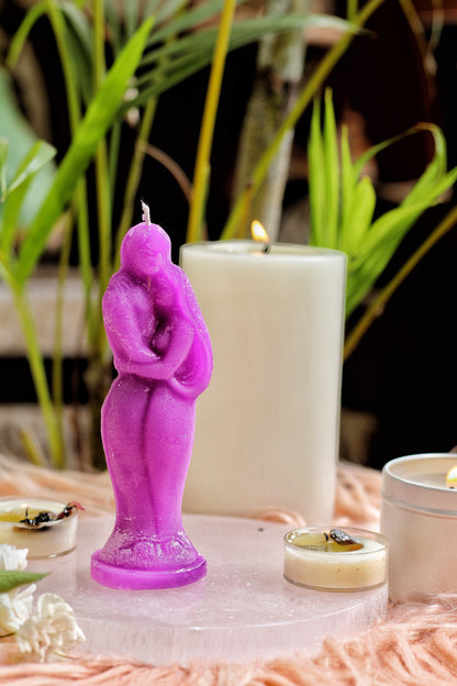 Purple Couple Candle