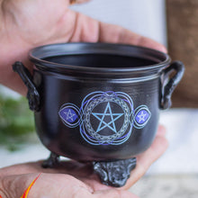 Load image into Gallery viewer, Pentacle Print Cauldron
