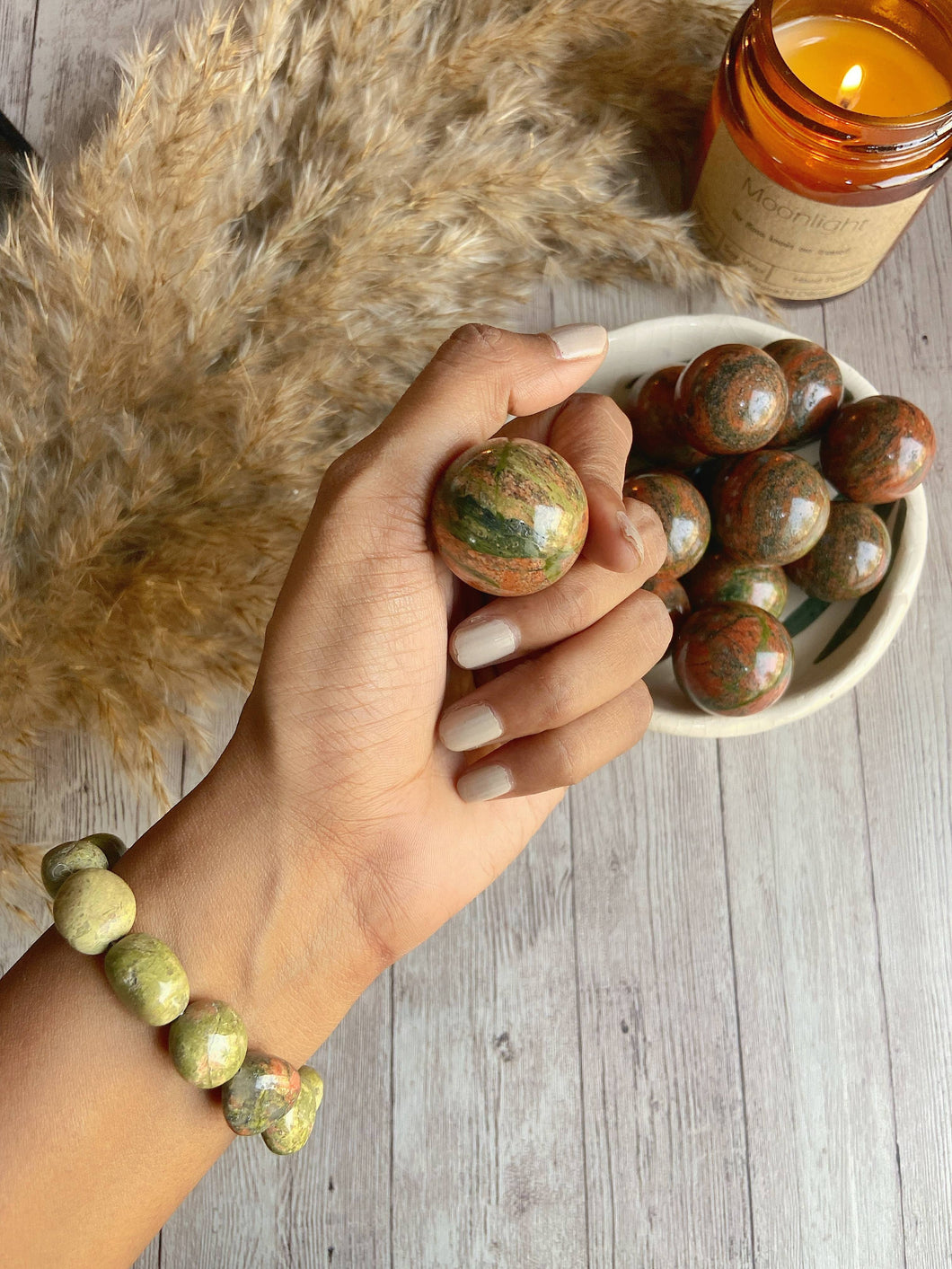 Unakite Mini Spheres