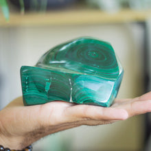 Load image into Gallery viewer, Malachite Free form - 1100 Gm |  Stone of Protection &amp; Encouragement

