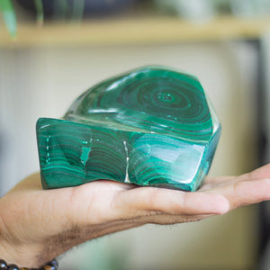 Malachite Free form - 1100 Gm |  Stone of Protection & Encouragement
