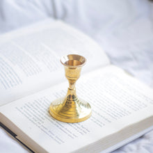 Load image into Gallery viewer, Gold finish Candle Holder - 3 Inches
