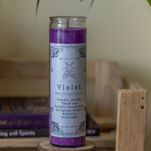Load image into Gallery viewer, Violet Tall Glass Candle | Soy Wax
