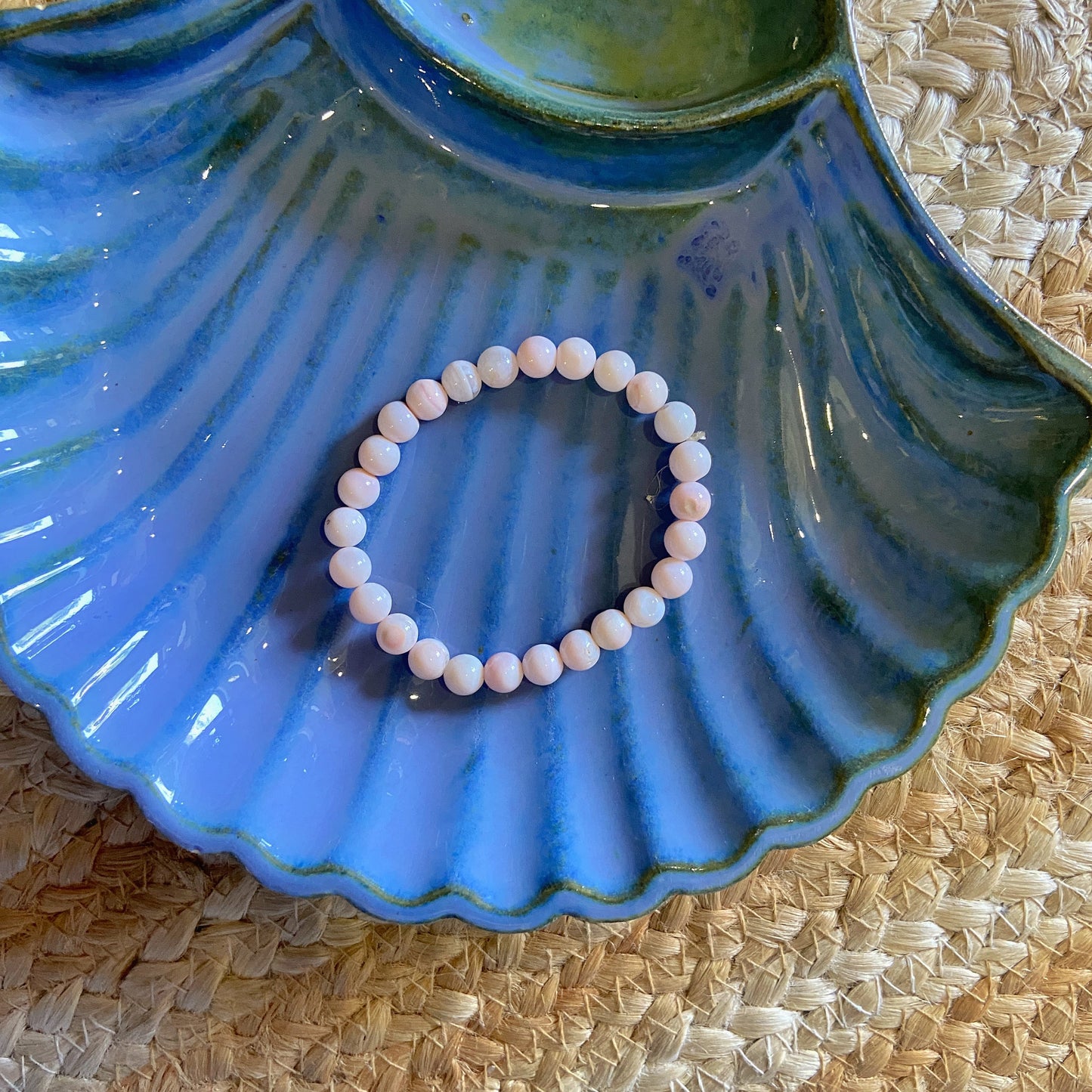 Pink Opal Bead Bracelet | Sooth Anxiety