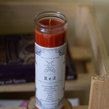 Load image into Gallery viewer, Red Tall Glass Candle | Soy Wax

