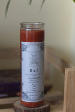 Load image into Gallery viewer, Red Tall Glass Candle | Soy Wax
