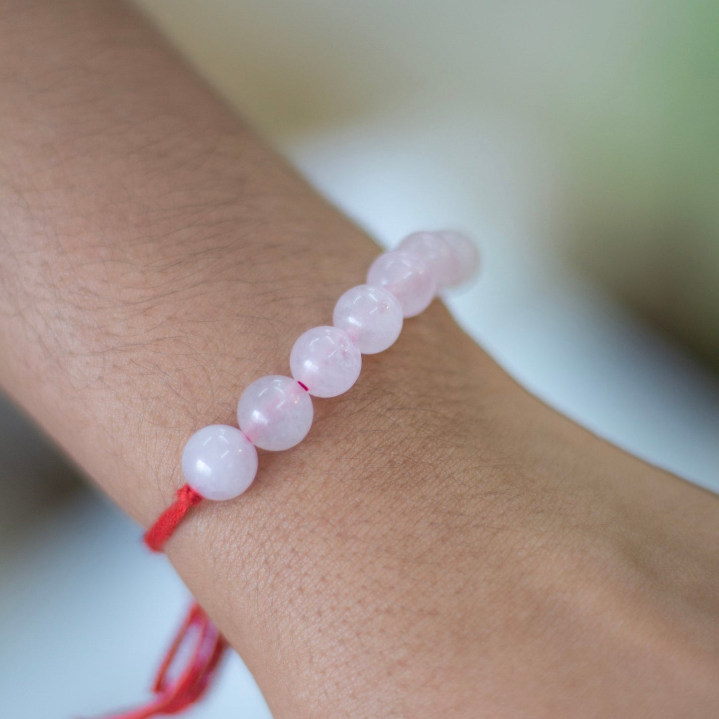 Rose Quartz Bead Rakhi