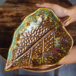 Leaf Shaped ceramic Plate | Offering | Altarware