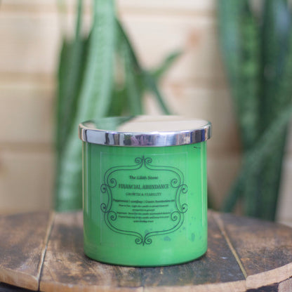 Financial Abundance - Growth & Stability Intention Candle | Ritual Candle