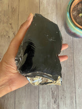 Load image into Gallery viewer, Black Obsidian Raw Stone - 509 Gm
