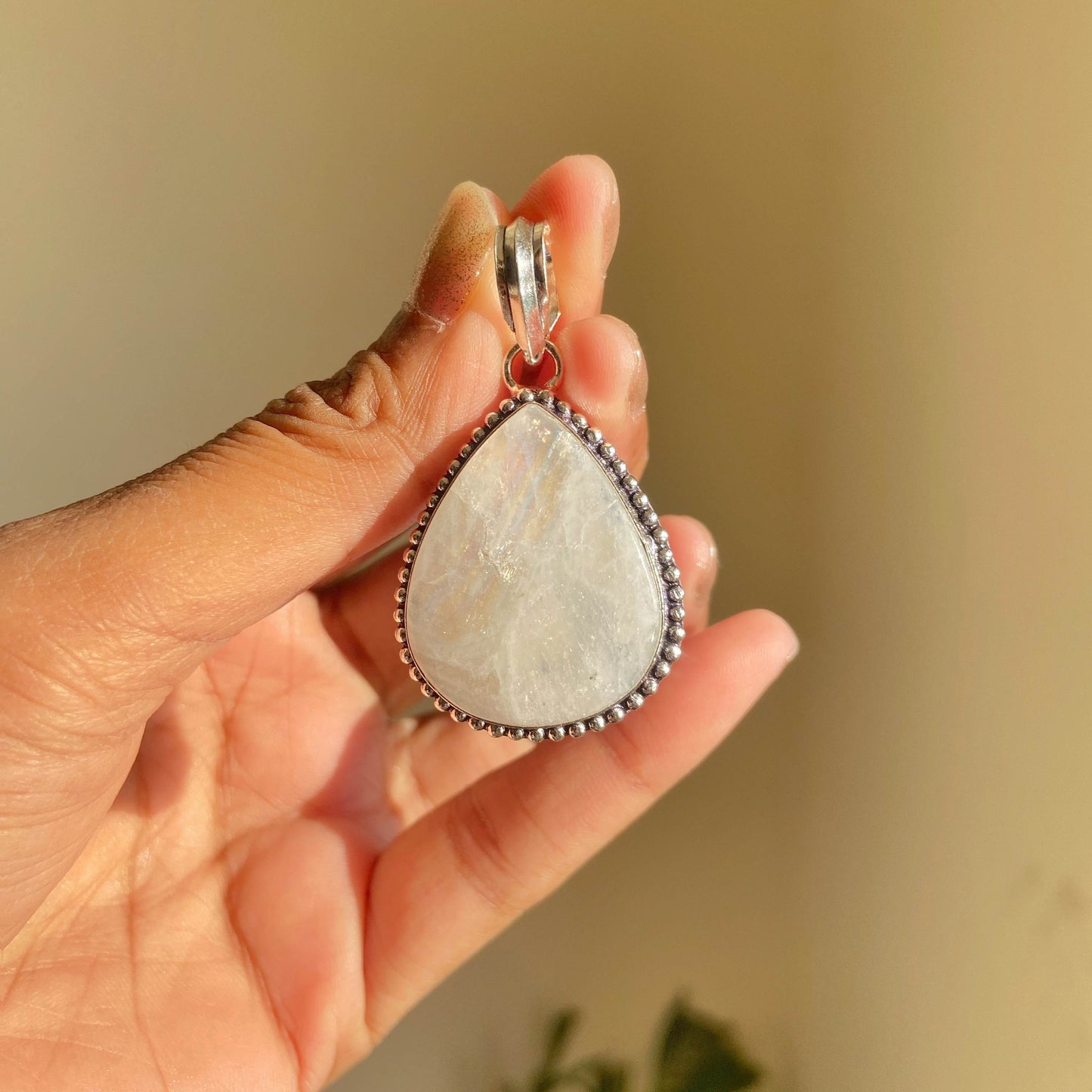 Rainbow Moonstone Pendant