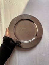 Load image into Gallery viewer, Pentacle Carved SS Offering Plate
