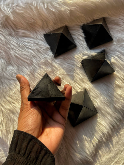Black Tourmaline Pyramid - 2 " Approx