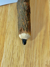 Load image into Gallery viewer, Rosewood Wand with Black Agate Crystal
