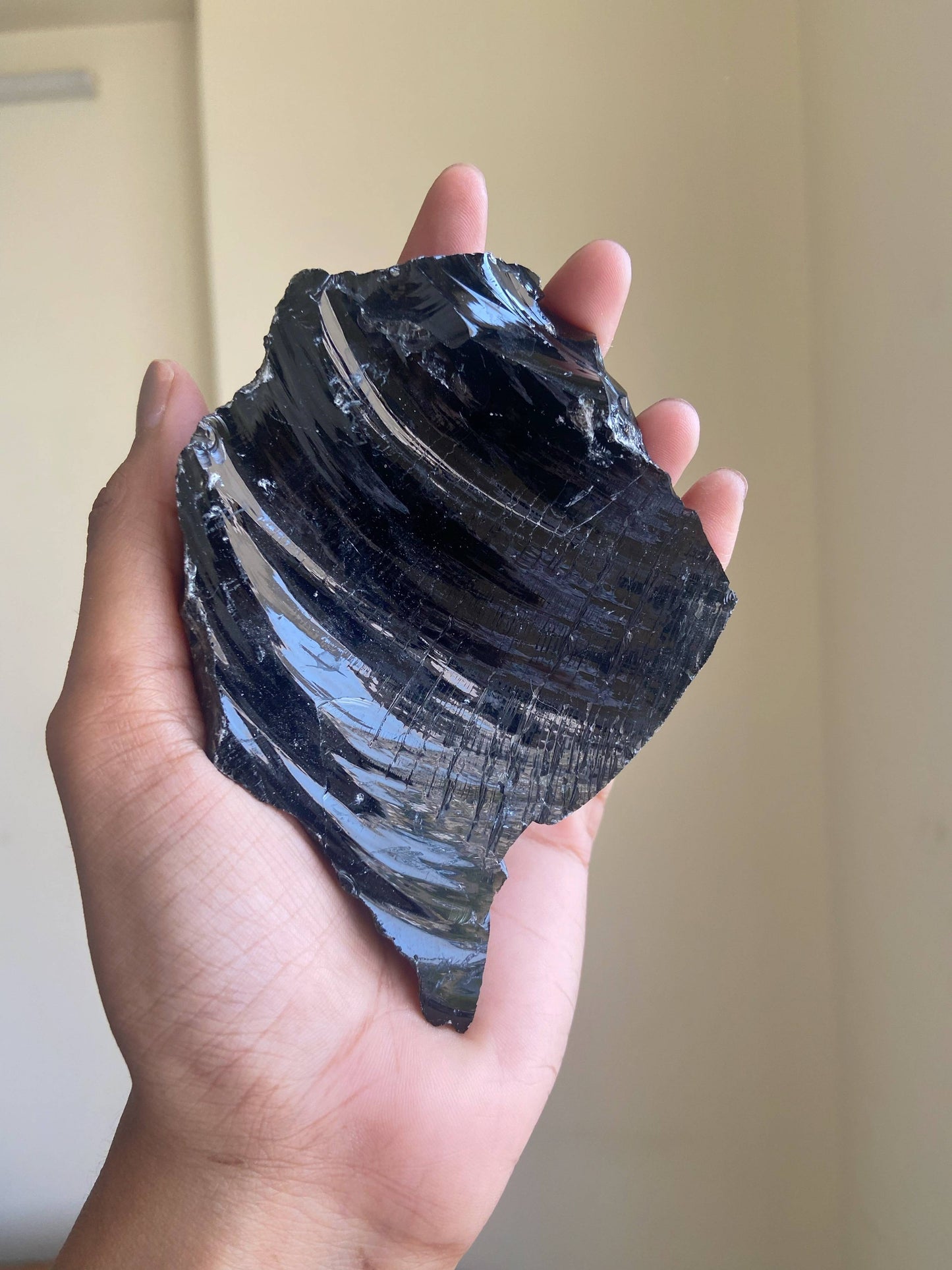 Black Obsidian Raw Stone - 230 Gm