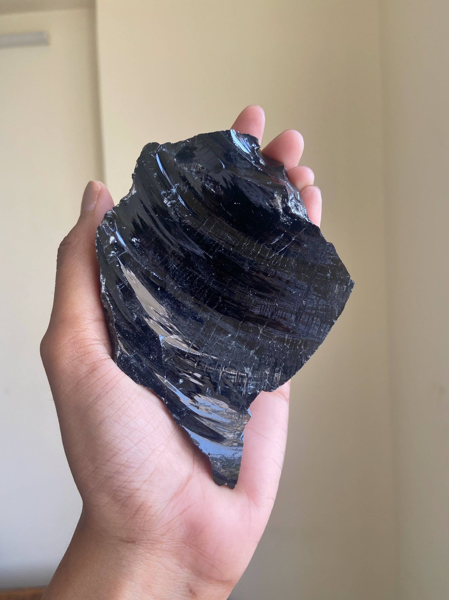 Black Obsidian Raw Stone - 230 Gm