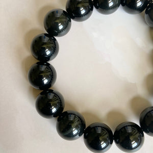 Rainbow Obsidian Bead Bracelet - 10mm | Protective Stone
