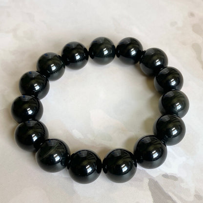 Rainbow Obsidian Bead Bracelet - 10mm | Protective Stone