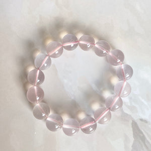 Superior Quality Rose Quartz Bead Bracelet - 10mm | Stone of Love & Self Love