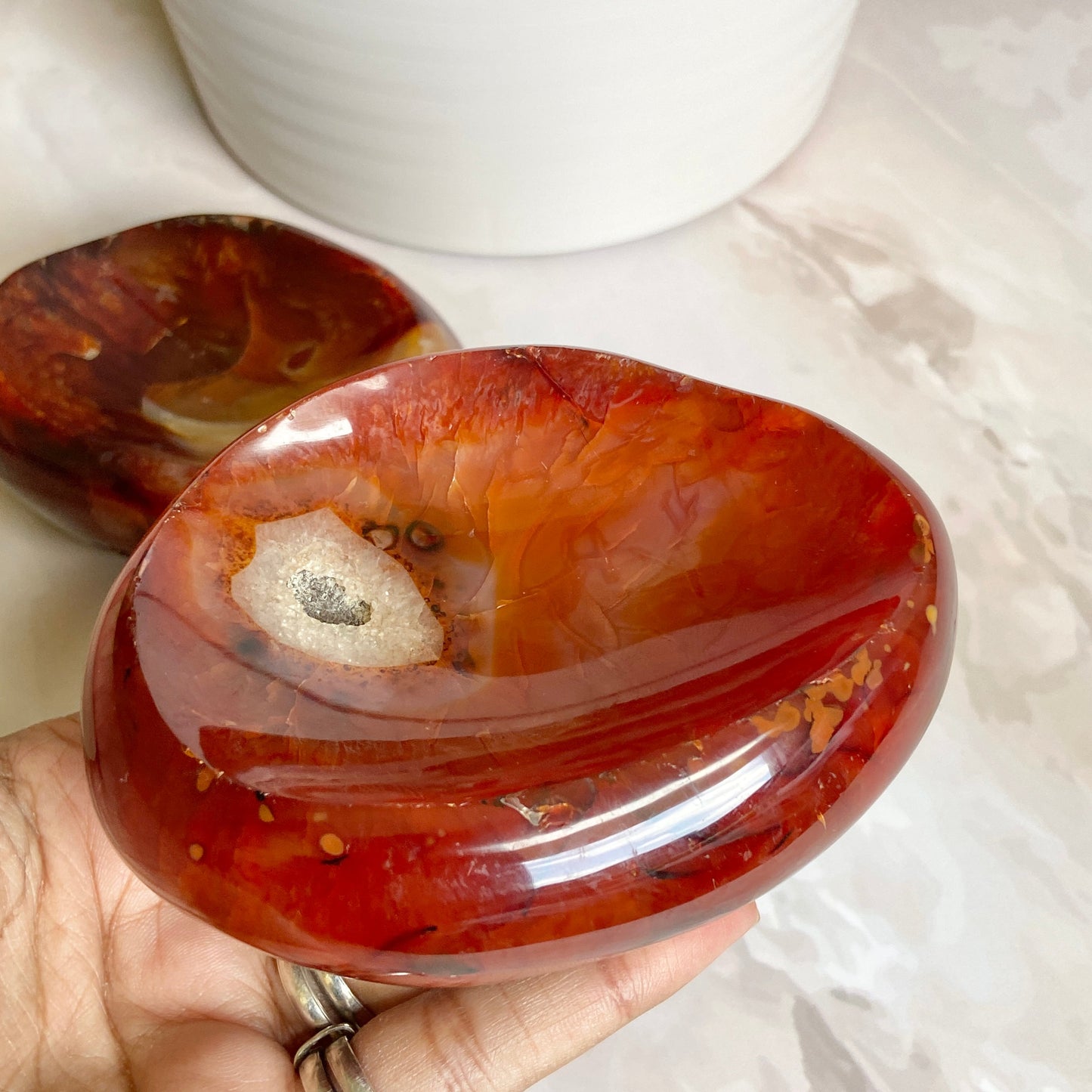 Orange Carnelian Bowl | Stone of Creativity & Opportunity