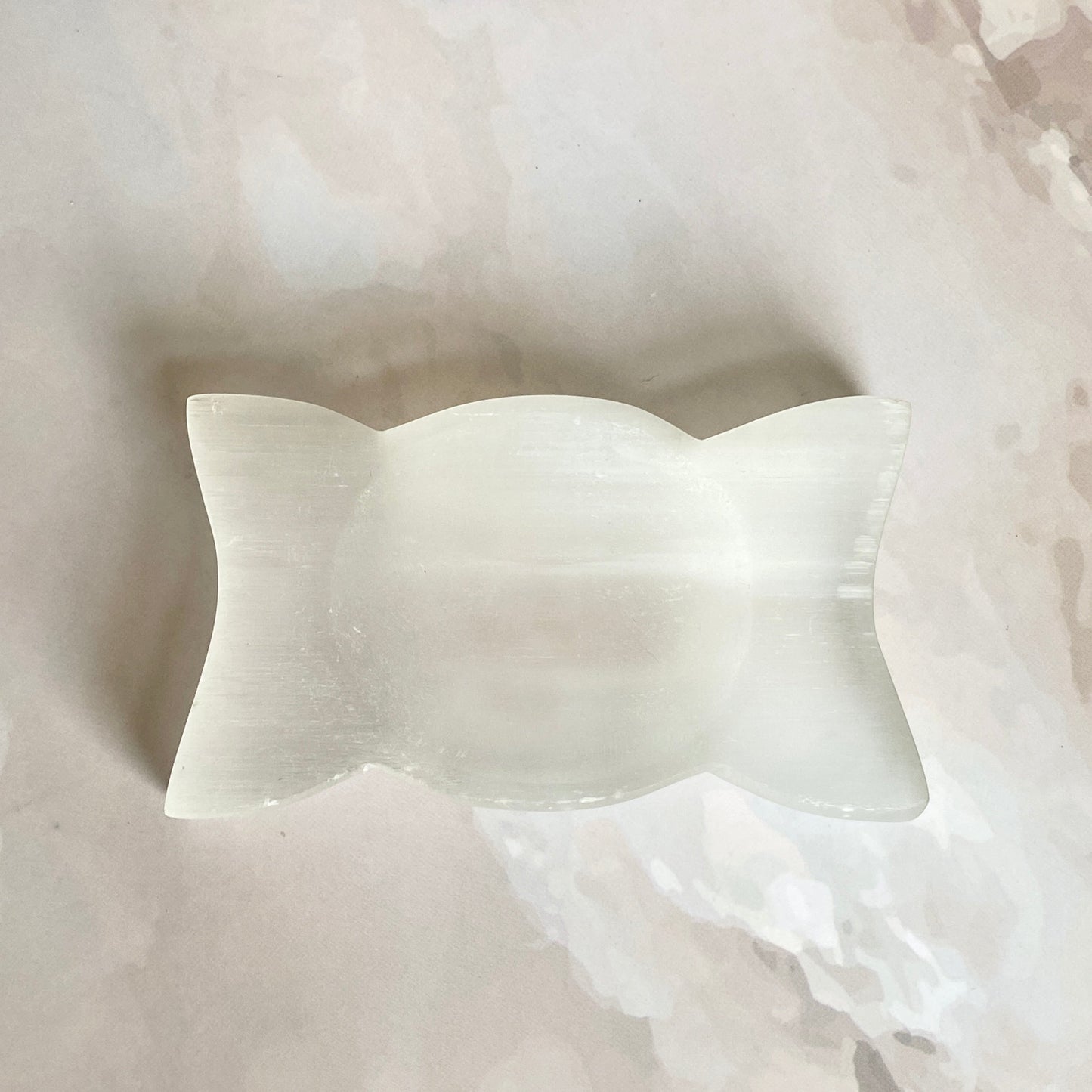 Triple Moon Selenite Bowl