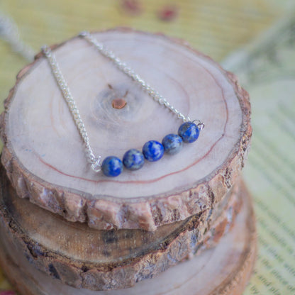 Lapis Lazuli Bead Necklace | Expression & Communication