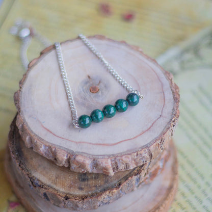 Malachite Bead Necklace | Stone of Protection & Encouragement