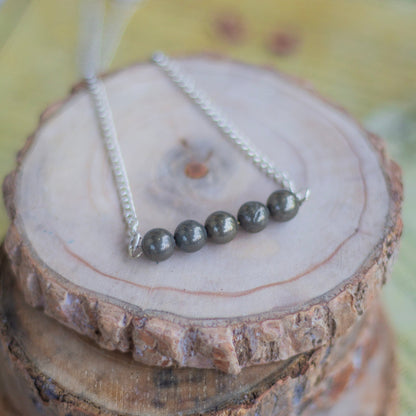 Pyrite Bead Necklace