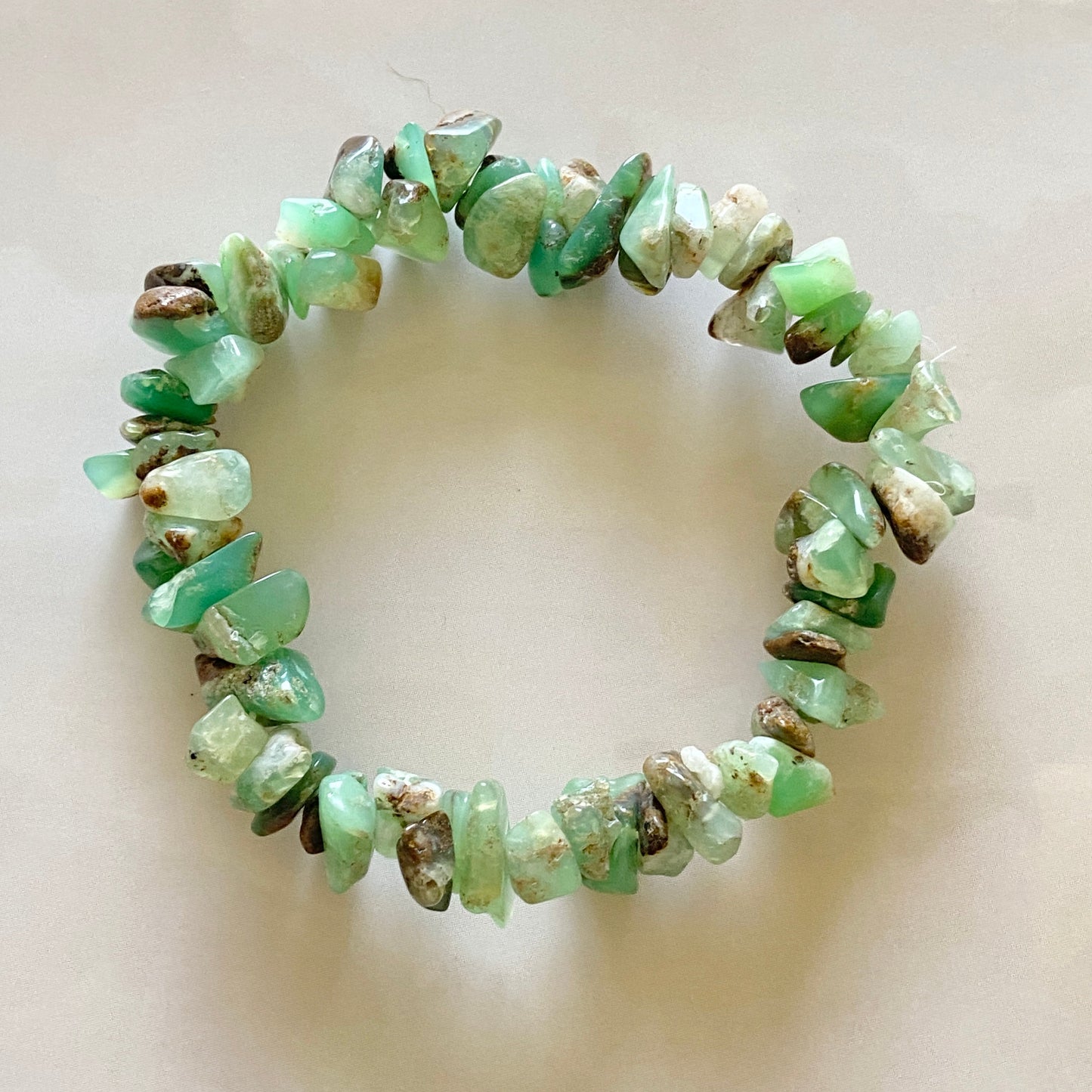 Chrysoprase Chips Bracelet | Fortune & Prosperirty